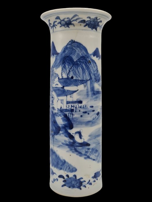 Vase - Porzellan - China - Qing Dynastie (1644-1911)  (Ohne Mindestpreis)
