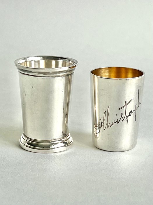 Wilkens - Becher (2) - Schnapsglas - .800 Silber, .925 Silber