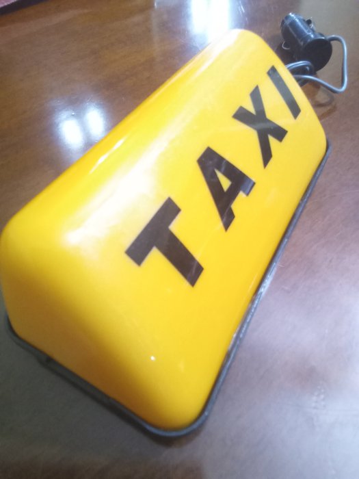 taxi - Beleuchtetes Schild - Plastik