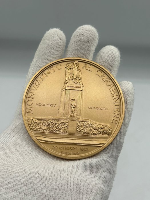 Italien - Medaille - Medaglia monumento al carabiniere opus Paolo Boselli - 1933