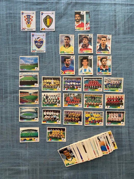 帕尼尼 - France 98 World Cup, World Cup France 98 - All different - Including 3 emblems - cromo error - 177 Loose stickers