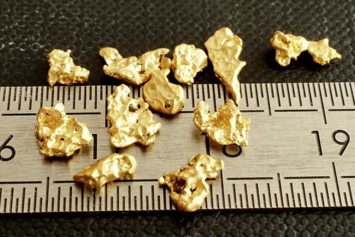 金色 來自茅利塔尼亞的天然金塊（金塊）- 2.44 g - (11)