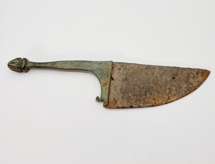 Altrömisch, Kaiserreich Bronze Messer mit Bronzegriff  (Ohne Mindestpreis)