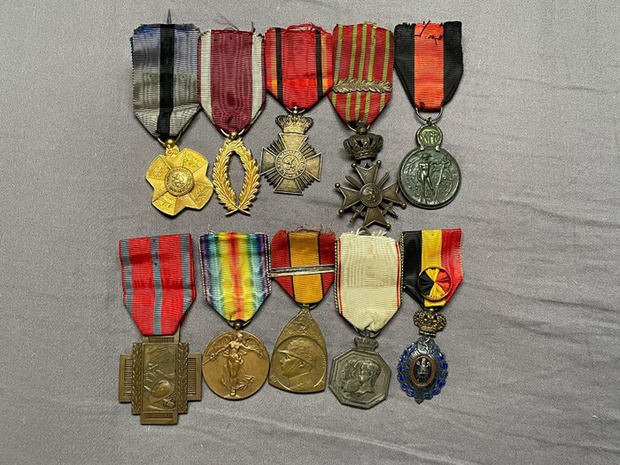 比利时 - 奖章 - medaille ensemble combattant