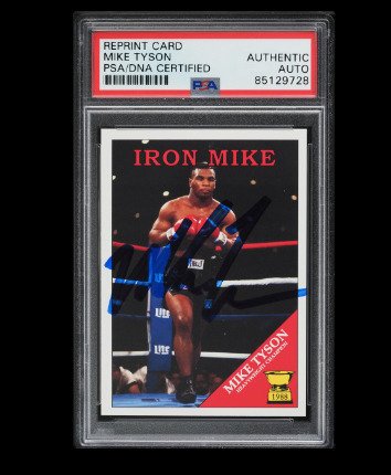 2022 - Reprint - Boxing - Mike Tyson - Autograph - 1 Graded card - PSA Autentisk Auto