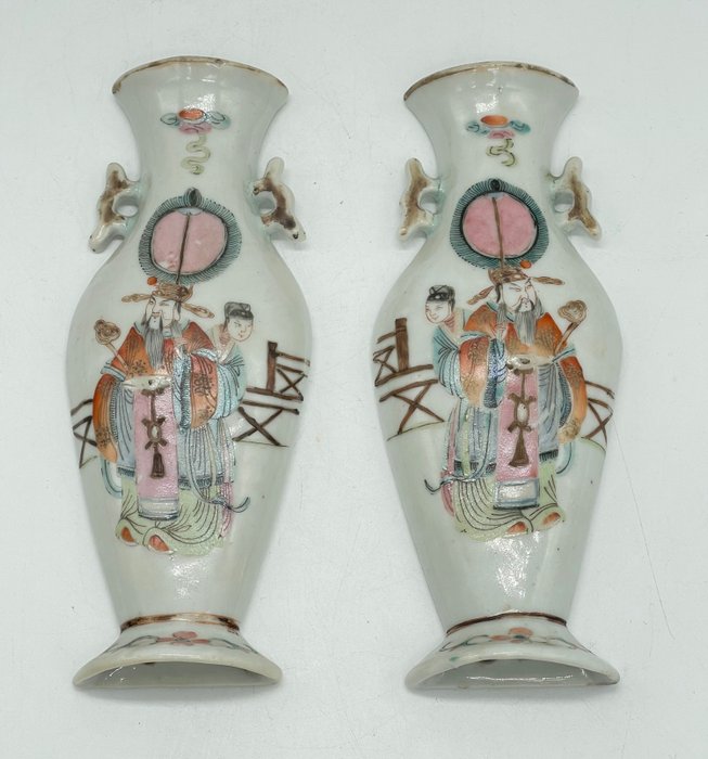 花瓶 - 瓷 - 中国 - Tongzhi (1862-1874)  (没有保留价)