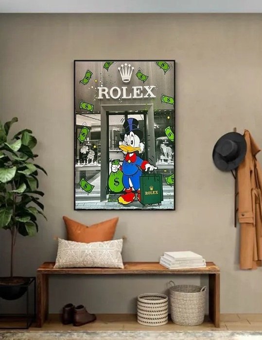 Rolex - Scrooge - Art Work - No Frame - 50 x 70cm