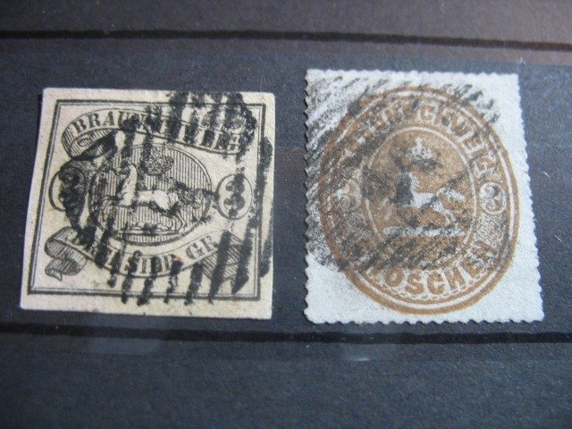 Brunswick  - MiNo. 8 and No. 20 stamped