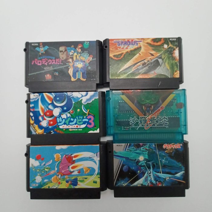 Nintendo - Famicom - All Rare Konami Shooting Games 6 Softwares - Videogioco