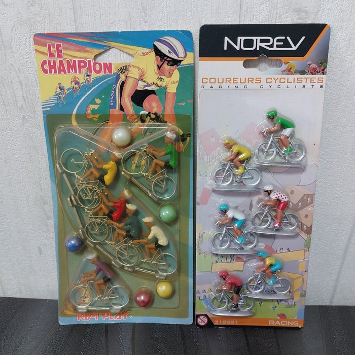 Kim'Play - Norev - Coureurs Cyclistes - 2 Packs neufs sous blister - Miniature figure -  (2) - Plastic