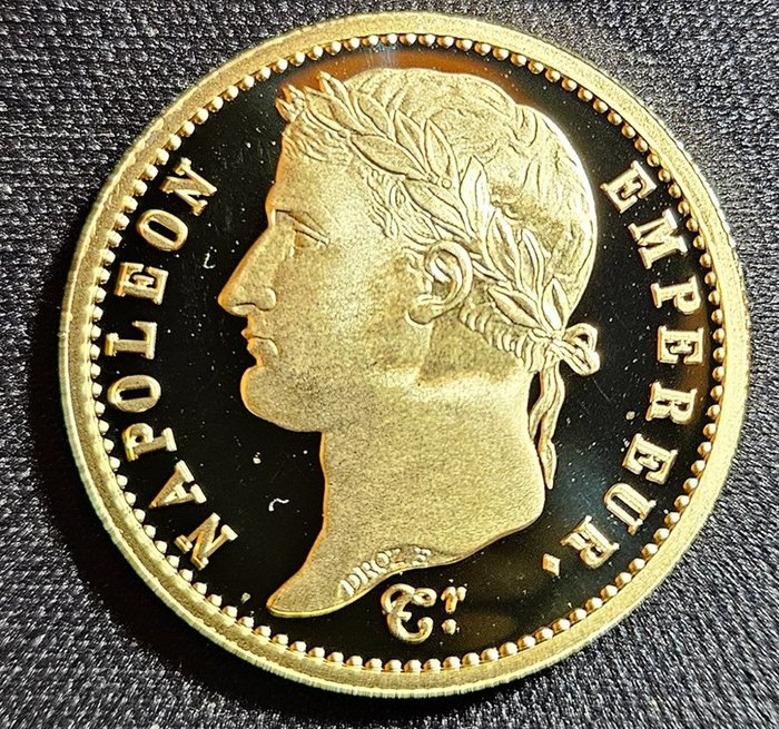 荷兰. 1813 20 Francs argent plaqué or  (没有保留价)