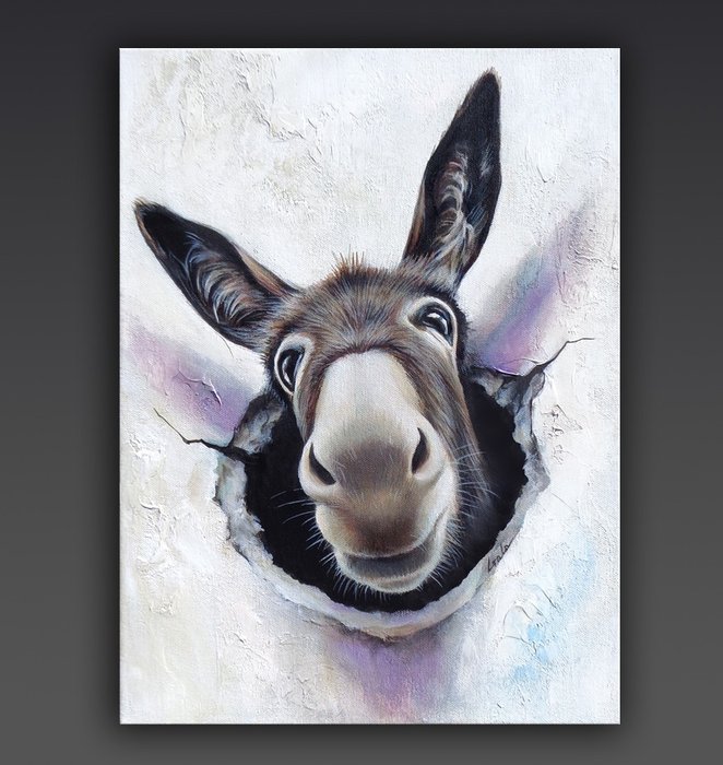 Galya Bukova - Donkey painting - Charm