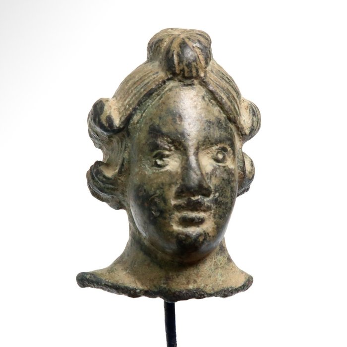 Roma Antiga Bronze Cabeça de uma nobre senhora