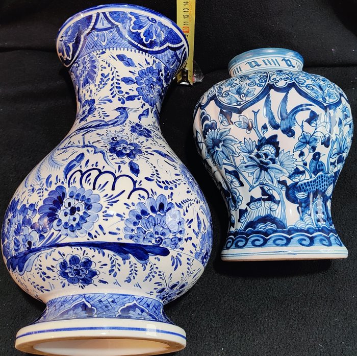 Makkum Tichelaar en onbekend - 花瓶 (2)  - 陶瓷