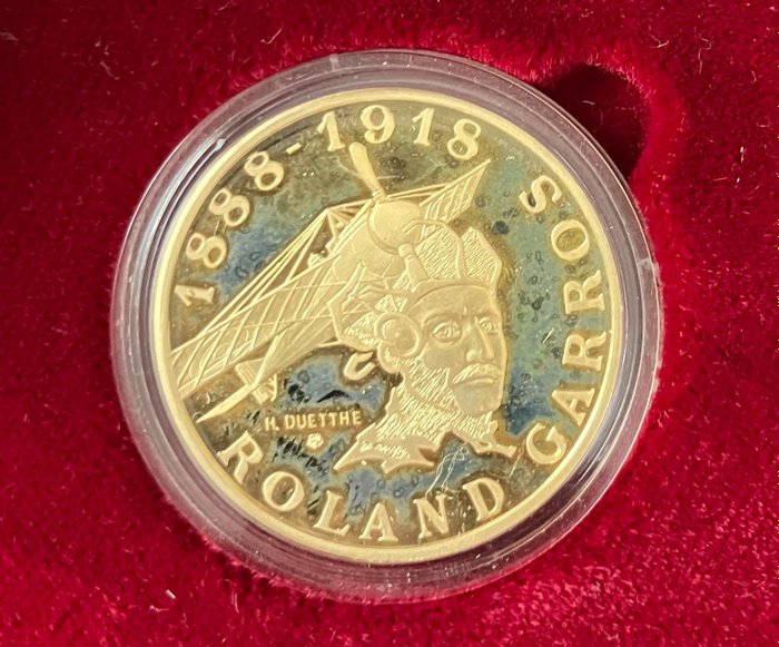 Franciaország. 10 Francs 1988 Roland Garros, Proof