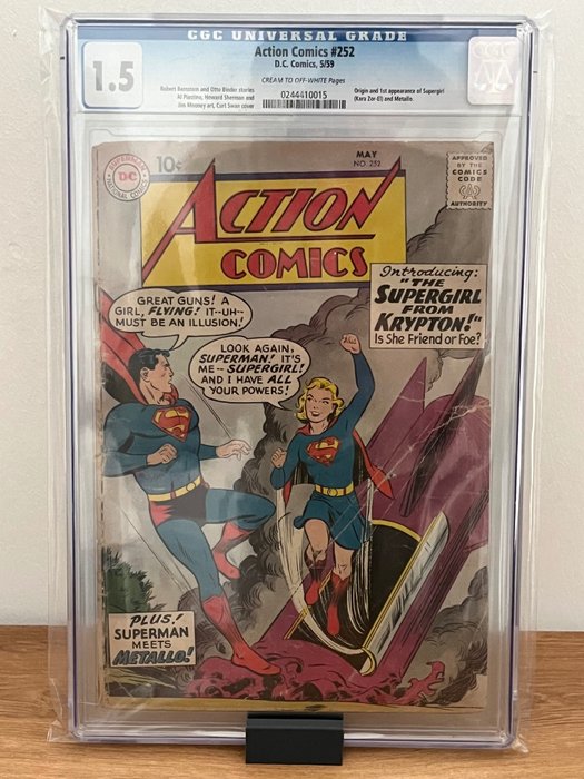 Action Comics 252 - 1 Graded comic - Ensipainos - 1959 - CGC 1.5