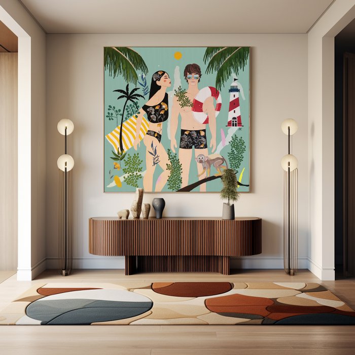 Artemisia - Swimmers - Jack and Fernanda - Summer - Art-Deco - XLarge
