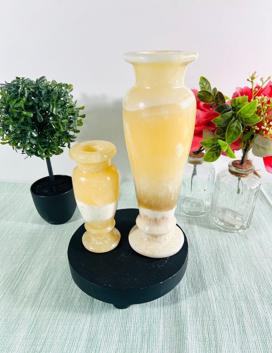 Vasiflore Poli - 花瓶 (2)  - 缟玛瑙