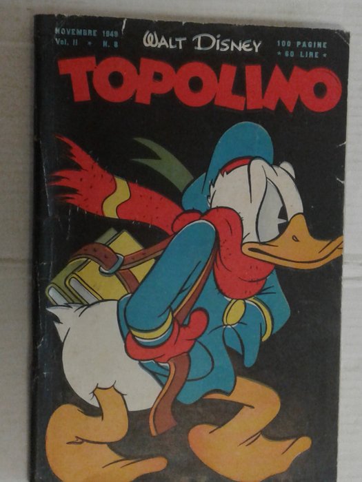 Topolino n. 8 - 1 Comic - Erstausgabe - 1949