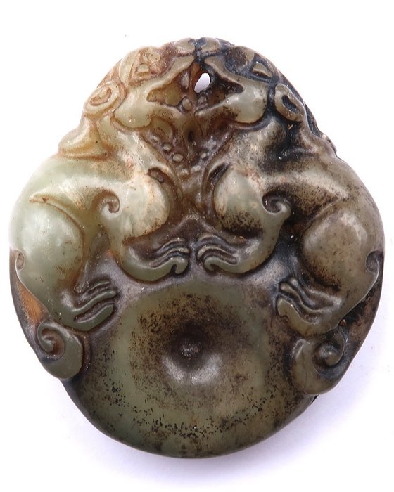 Amuleto del drago - Bi Disc - Draghi imperiali - Protezione contro gli spiriti maligni - Amuleto