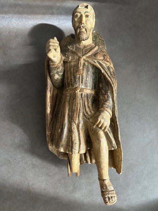 sculptuur, Sint-Jacob - 80 cm - Hout