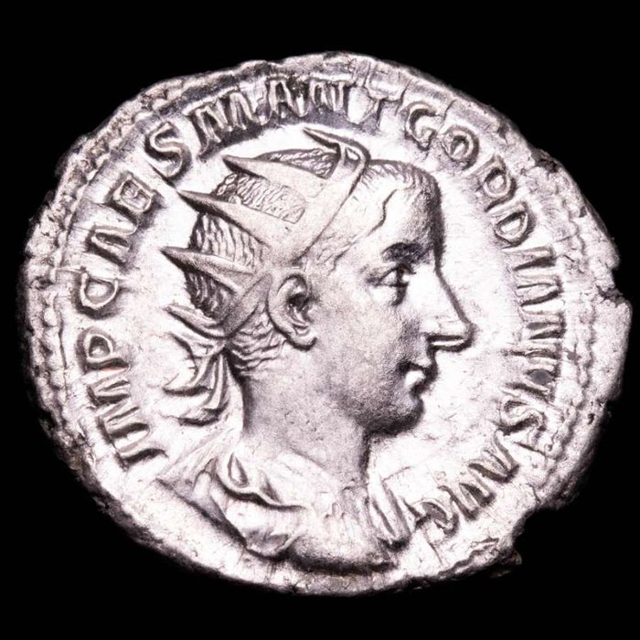 Império Romano. Gordiano III (238-244 d.C.). Antoninianus Rome mint 240 AD. LIBERALITAS AVG II, Liberalitas standing front, head turned left, holding abacus  (Sem preço de reserva)