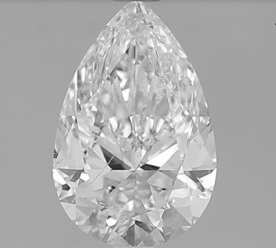 1 pcs 鑽石 - 2.02 ct - 梨形 - K(輕微黃色、從正面看是亮白的) - SI1