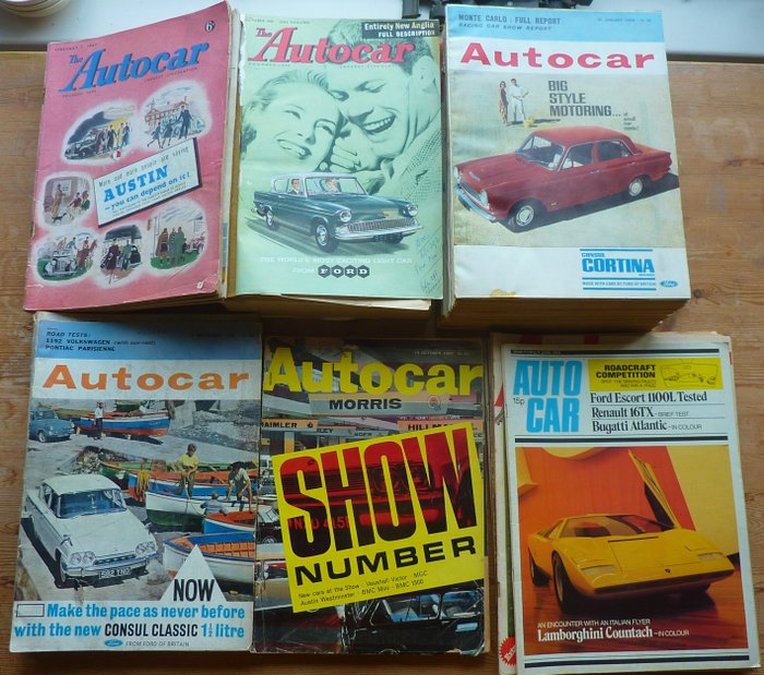 Zeitschriften - 38 stuks Autocar vanaf 1947