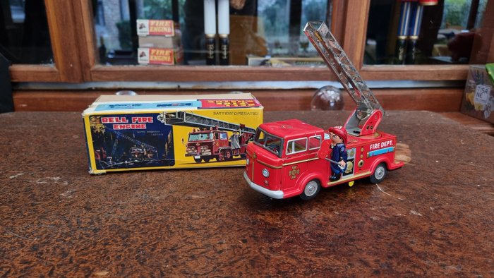 野村玩具  - 玩具车辆 Bell Fire Engine - 1950-1960 - 日本