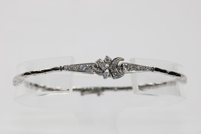 Bracelet - 14 carats Or blanc -  0.76 tw. Diamant  (Naturelle) - Diamant 