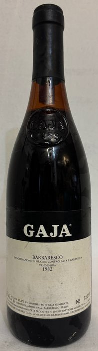 1982 Gaja - Barbaresco - 1 Flaska (0,75 l)