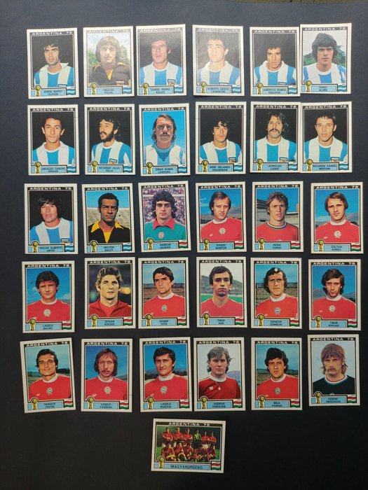 Panini - World Cup Argentina 78 - Ungheria/Argentina - 31 Loose stickers