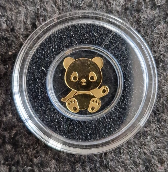 帕勞. 1 Dollar ND "Little Panda", (.999)  (沒有保留價)