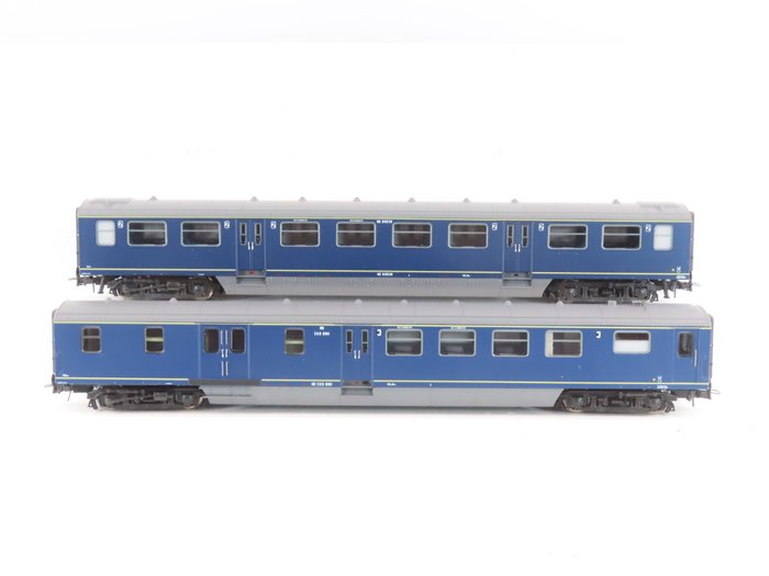 Artitec H0轨 - 20.170.03/20.171.04 - 模型火车客运车厢 (2) - 计划 E 二等舱和三等舱车厢，IIIa 期 - NS