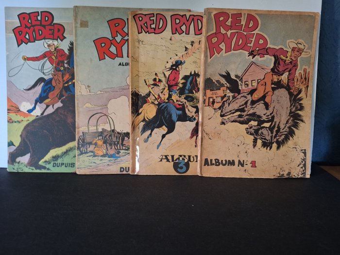 Red Ryder 1, 3, 6, 7 - Diverse titels - zie beschrijving - 4 Album - Prima edizione - 1948