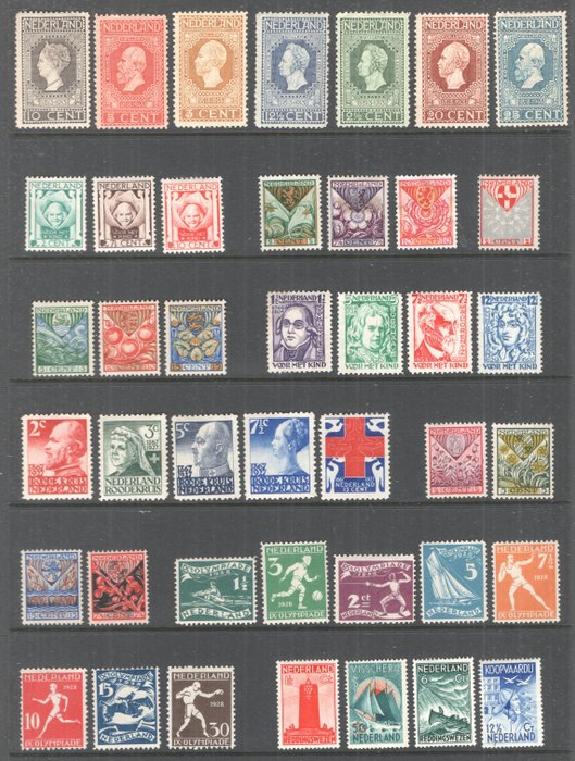 荷蘭 1913/1942 - NVPH 90/403 之間的印章選擇