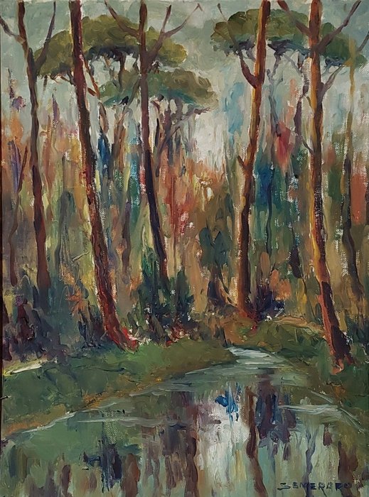 Piero Semeraro (1914-1998) - Paesaggio d'Autunno