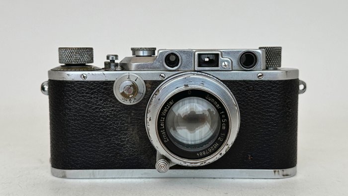 Leitz Leica IIIa + Summar 5cm f/2 Câmera analógica