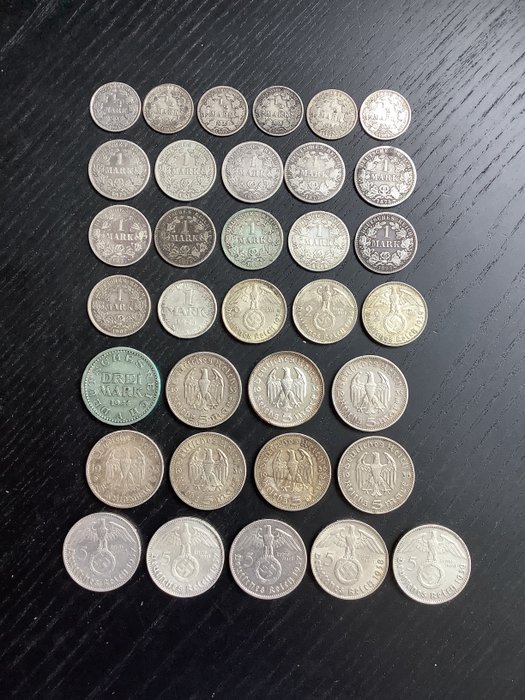 德国. Collection of coins 1874-1939  (没有保留价)