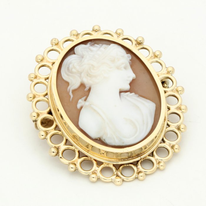 Broche - 14 carats Or jaune 