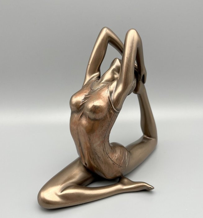 Statuette, Body Talk - Turnster - bronskleurig - 13 cm - Résine