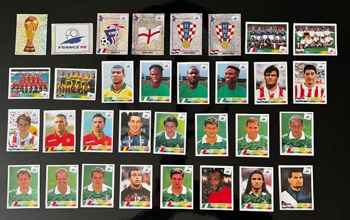Panini - France 98 World Cup - 32 Loose stickers