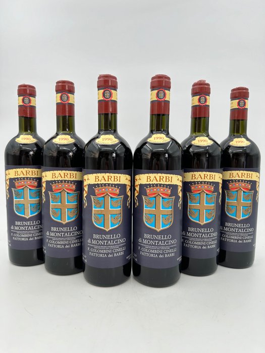 1990 Fattoria dei Barbi - Brunello di Montalcino - 6 Bottiglie (0,75 L)