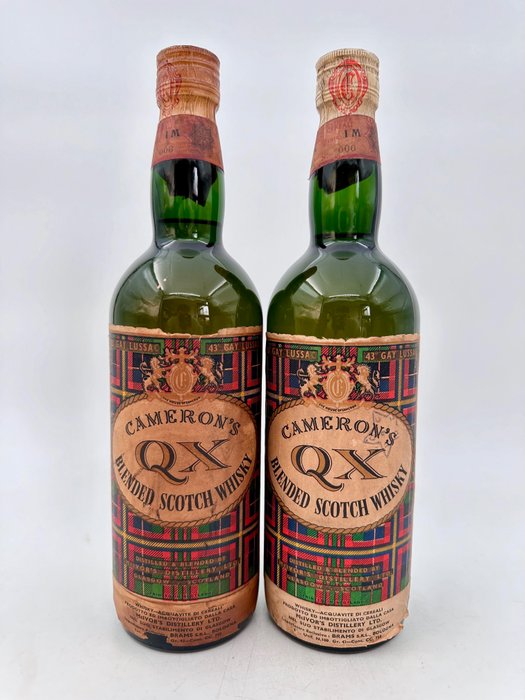 Cameron's - QX - Mcivor's Distillery  - b. Δεκαετία του 1960 - 750ml - 2 μπουκαλιών