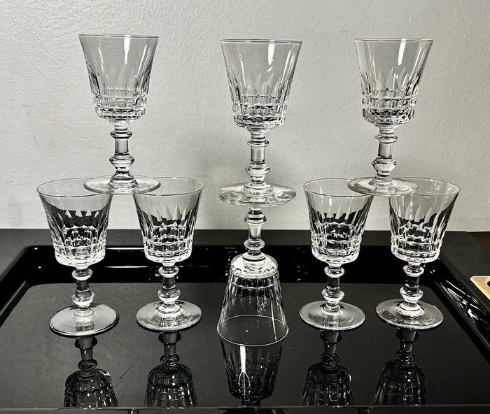Conjunto de copos de bebidas diversas (8) - Esneux - Cristal
