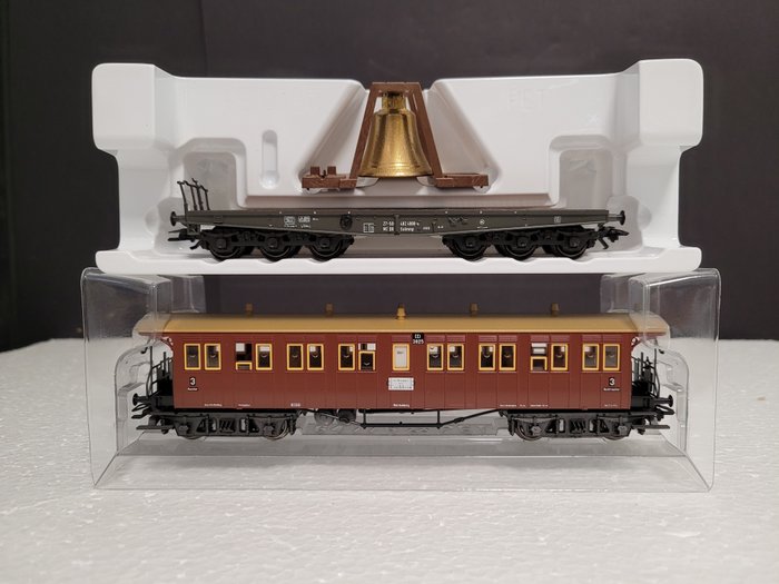 Märklin H0 - 42131/84866 - Modellino di vagone ferroviario (2) - Trasporto passeggeri e merci - DR (DDR), K.W.St.E.