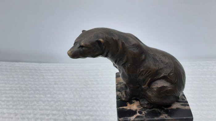 小雕像 - Ijsbeer - 21cm - 青銅色