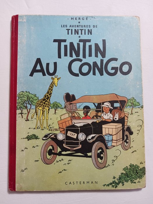 Tintin T2 - Tintin au Congo (B9) - C - 1 Album - Neuauflage - 1954