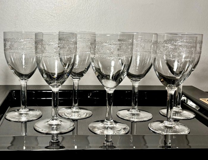 Baccarat / Saint Louis - Drinking glass (7) - water glasses - Crystal
