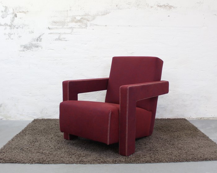 Cassina - Gerrit Rietveld - 扶手椅子 - 乌得勒支 637 XL - 纺织品, 钢